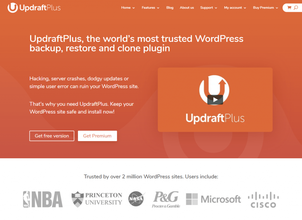 UpdraftPlus Home Page