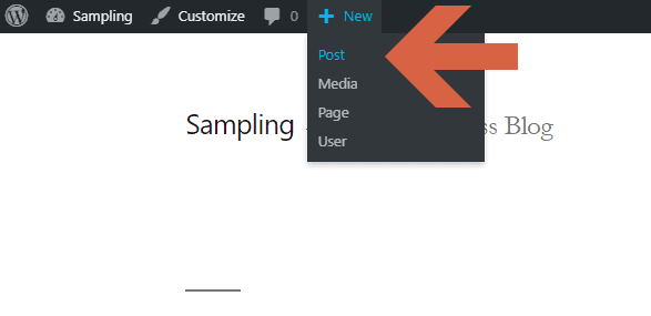 How to create a new post from the WP toolbar?