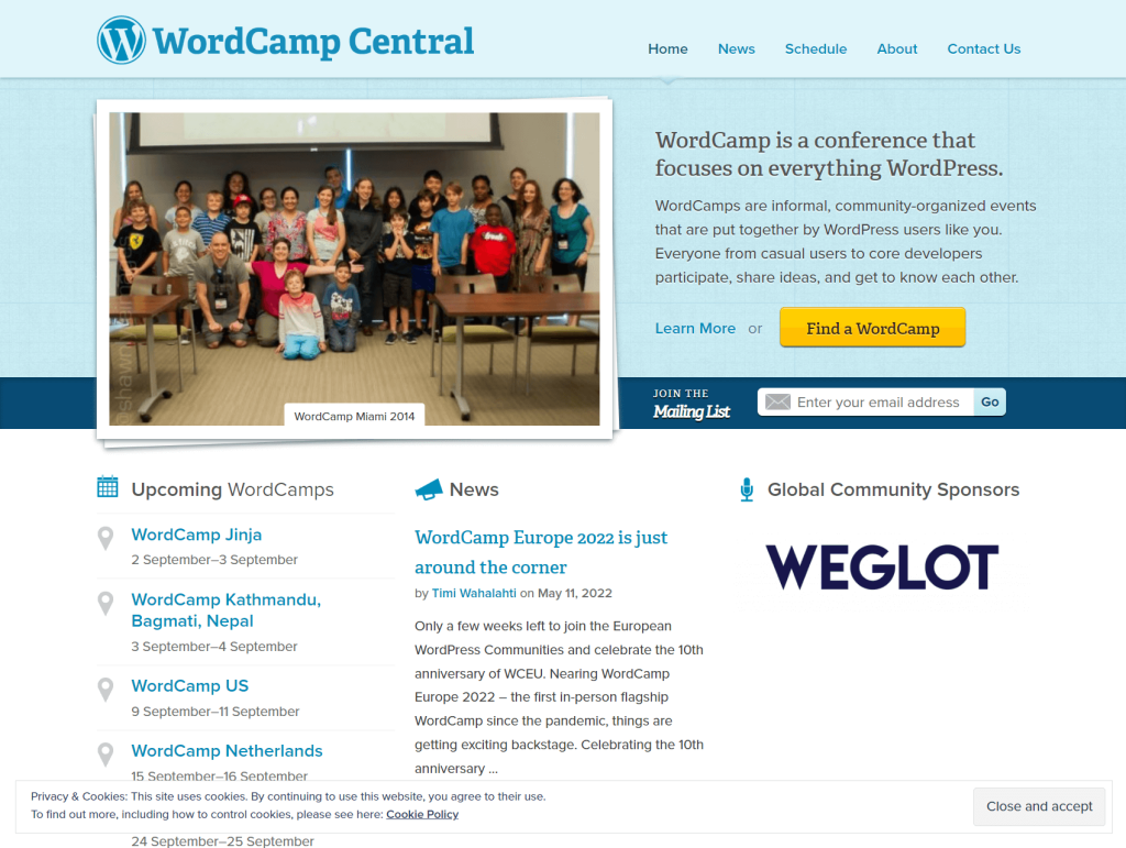 WordCamp are informal, community-organized events