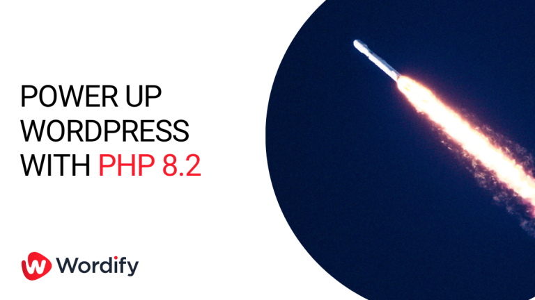 Wordify PHP 8.2 release header banner